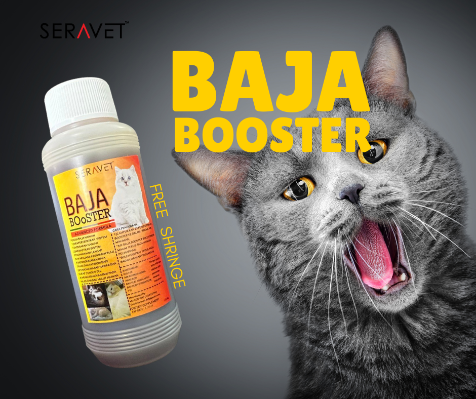 Baja bosster Meningkatkan Antibodi & Kesihatan Kucing (120ml)