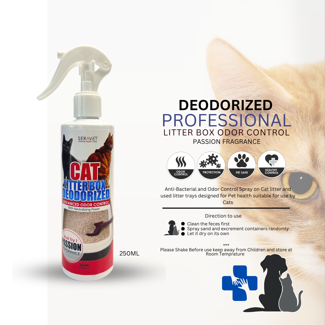 CAT LITTERBOX DEODORIZED passion kebersihan tandas kucing